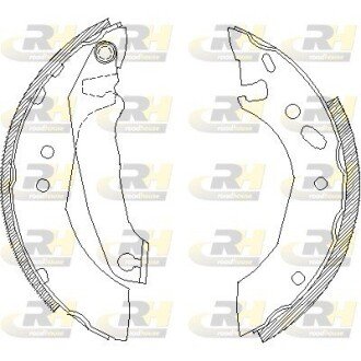 Задні тормозні (гальмівні) колодки roadhouse 450700
