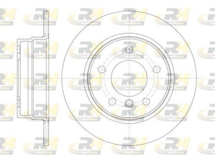 Задній гальмівний (тормозний) диск roadhouse 6101300 на Бмв E87