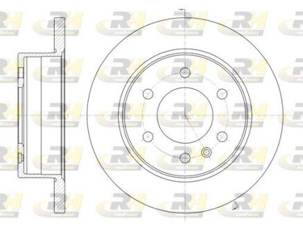 Задний тормозной диск roadhouse 6103500 на Мерседес Спринтер 906