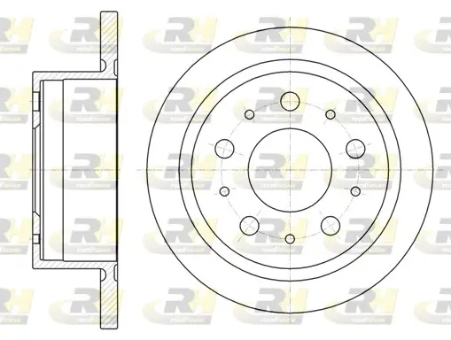 Задний тормозной диск roadhouse 6105700