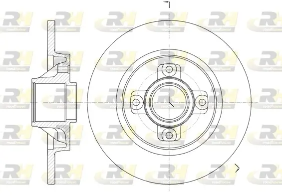 Задний тормозной диск roadhouse 6105800