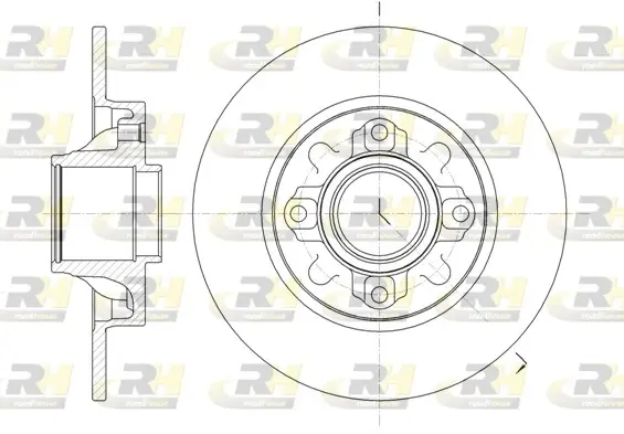 Задний тормозной диск roadhouse 6106000