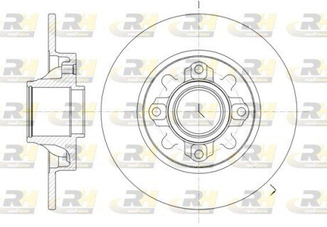 Задній гальмівний (тормозний) диск roadhouse 6106000
