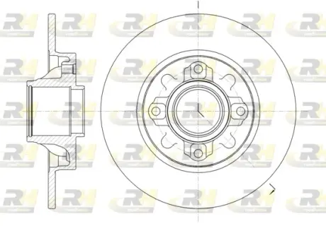Задний тормозной диск roadhouse 6106000
