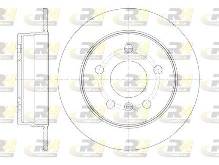 Задний тормозной диск roadhouse 6106500 на Мерседес W245