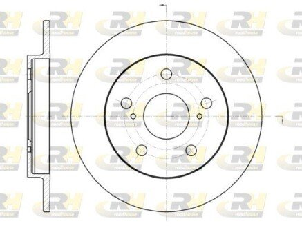 Задній гальмівний (тормозний) диск roadhouse 6107400