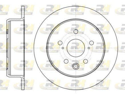 Задній гальмівний (тормозний) диск roadhouse 6107500 на Лексус Is 250