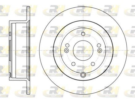 Задний тормозной диск roadhouse 6110600 на Hyundai Санта фе 2