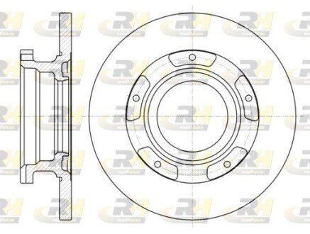 Задній гальмівний (тормозний) диск roadhouse 6110700 на Форд Transit