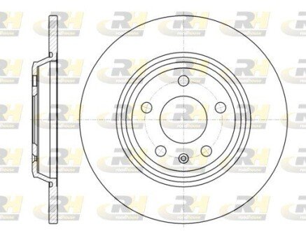 Задній гальмівний (тормозний) диск roadhouse 6111200 на Ауди А4 б8