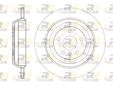Задній гальмівний (тормозний) диск roadhouse 6116600 на Мерседес R-Class w251