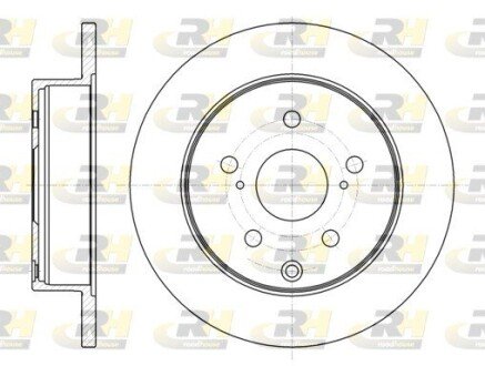 Задний тормозной диск roadhouse 6118800 на Тойота Камри 40