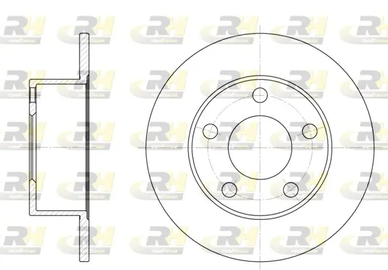 Задний тормозной диск roadhouse 612300