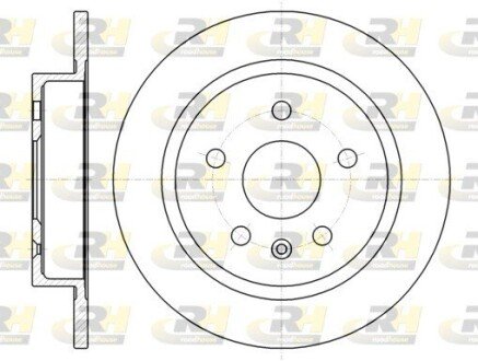 Задний тормозной диск roadhouse 6127900