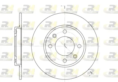 Задний тормозной диск roadhouse 612800 Ситроен Ксара пикассо