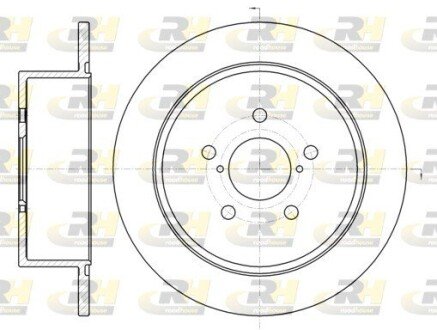Задний тормозной диск roadhouse 6130000 на Субару Легаси б4