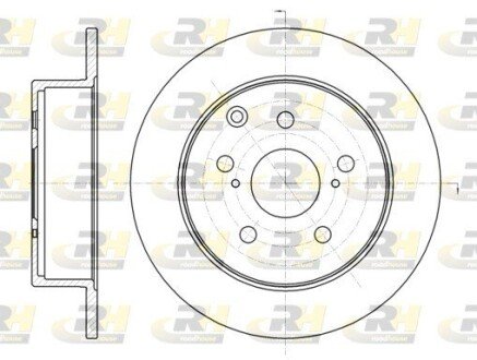 Задній гальмівний (тормозний) диск roadhouse 6132400