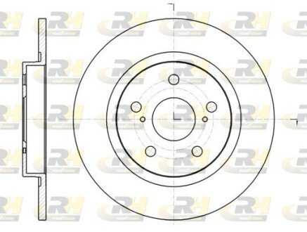 Задній гальмівний (тормозний) диск roadhouse 6132500