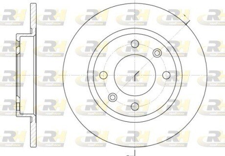 Задний тормозной диск roadhouse 613600 на Пежо 405