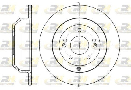 Задний тормозной диск roadhouse 6137300 на Hyundai Санта фе 2