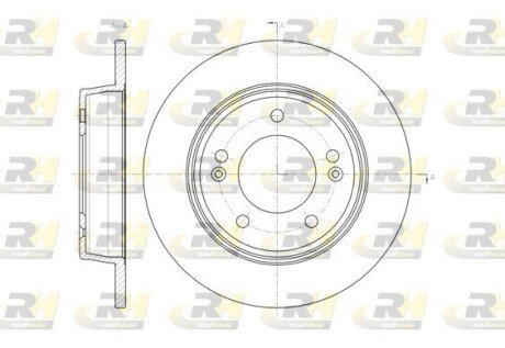 Задній гальмівний (тормозний) диск roadhouse 6143500