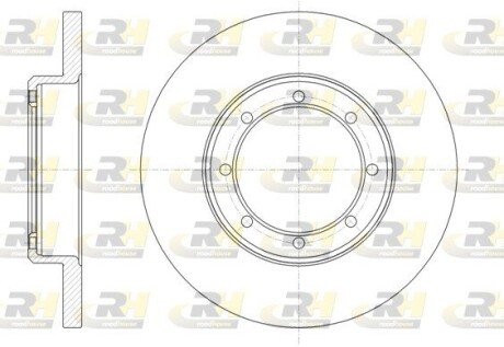 Задній гальмівний (тормозний) диск roadhouse 6147600