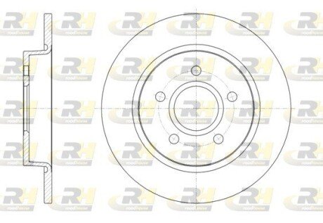 Задний тормозной диск roadhouse 6150300 на Форд Фокус 3