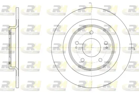 Задний тормозной диск roadhouse 6152800 Митсубиси Аутлендер 3