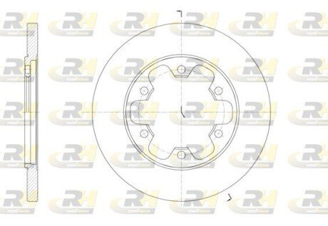 Задній гальмівний (тормозний) диск roadhouse 6156900