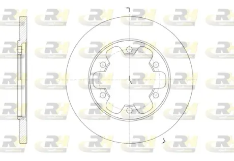 Задній гальмівний (тормозний) диск Roadhouse 6156900