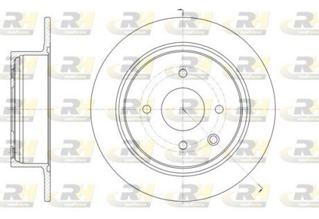 Задний тормозной диск roadhouse 6157900