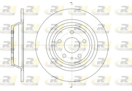 Задній гальмівний (тормозний) диск roadhouse 6160600