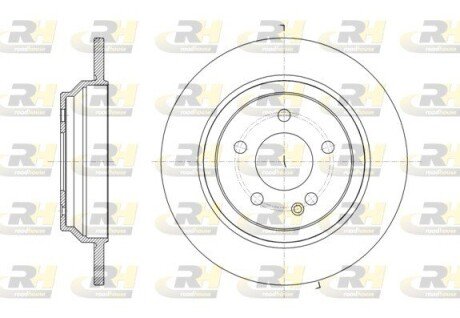 Задній гальмівний (тормозний) диск roadhouse 6161600
