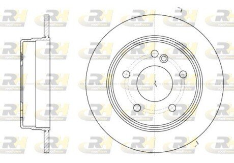 Задний тормозной диск roadhouse 619300 на Мерседес W202