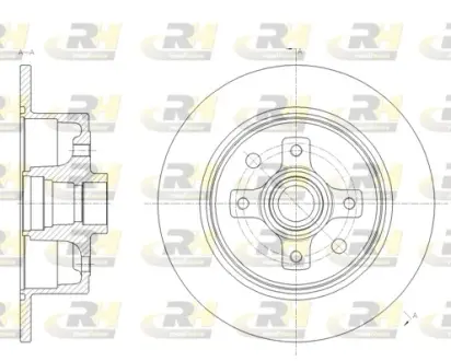 Задний тормозной диск roadhouse 621700 Опель Кадет е