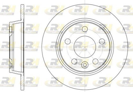 Задній гальмівний (тормозний) диск roadhouse 645300