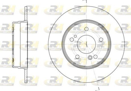 Задній гальмівний (тормозний) диск roadhouse 646700