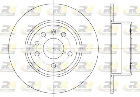 Задній гальмівний (тормозний) диск roadhouse 648700