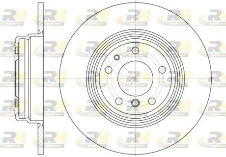 Задній гальмівний (тормозний) диск roadhouse 651000