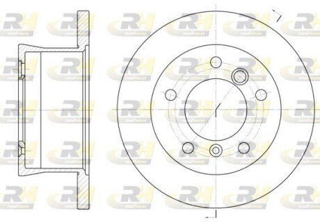 Задний тормозной диск roadhouse 656600 на Фольксваген Лт 28