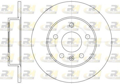 Задний тормозной диск roadhouse 657800 на Опель Мерива а