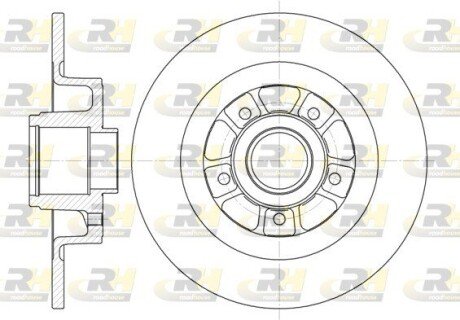 Задній гальмівний (тормозний) диск roadhouse 661300 на Рено Лагуна 2