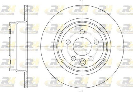 Задній гальмівний (тормозний) диск roadhouse 661500 на Rover 75