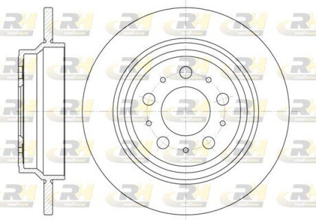 Задний тормозной диск roadhouse 662000 на Вольво Xc70