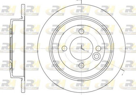 Задний тормозной диск roadhouse 662900 на MINI MINI