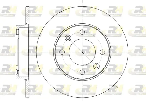 Задний тормозной диск roadhouse 663000