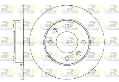 Задний тормозной диск roadhouse 663000 на Ситроен Берлинго b9