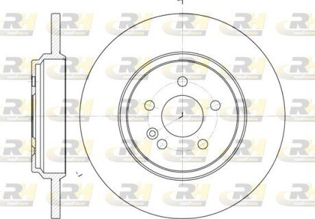 Задній гальмівний (тормозний) диск roadhouse 663100