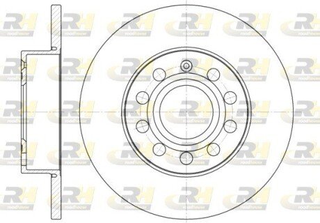 Задний тормозной диск roadhouse 665000 на Мерседес W245