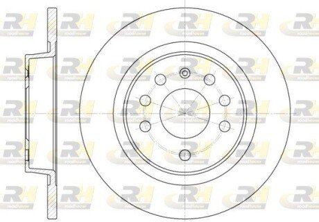 Задний тормозной диск roadhouse 668800 на Фиат Крома 154